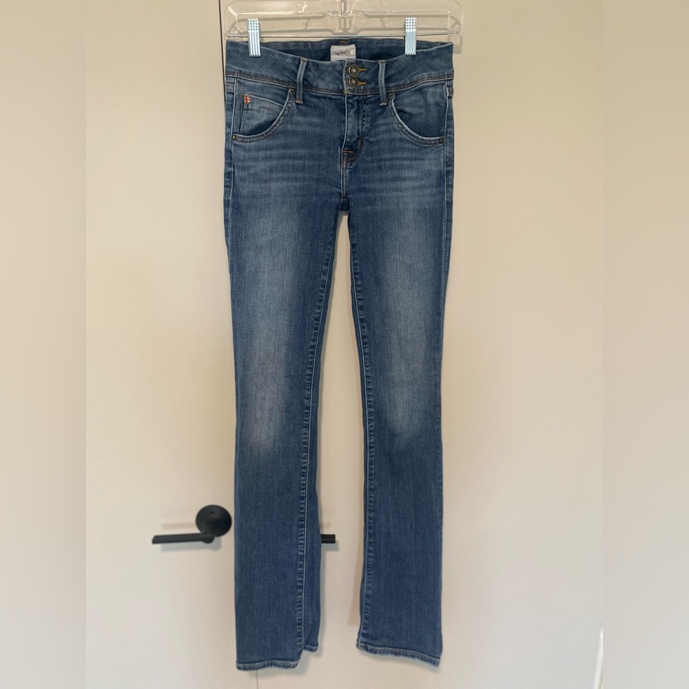Hudson signature flap pockets Beth baby bootcut jeans size 25